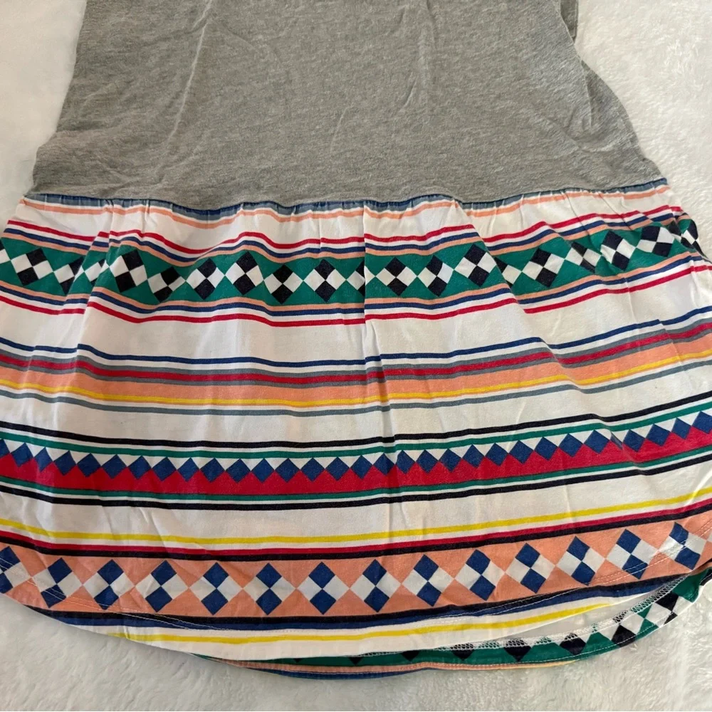 Tea Collection Girls Osceola Striped Patchwork Native Seminole Dress 14 - Picture 2 of 4